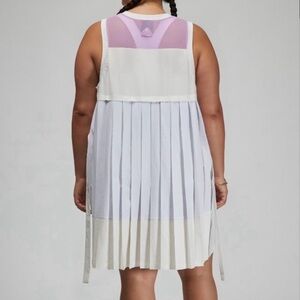 Nike Air Jordan 23 Engineered Athletic Tennis Tie Back Pleated Dress, Size 2X